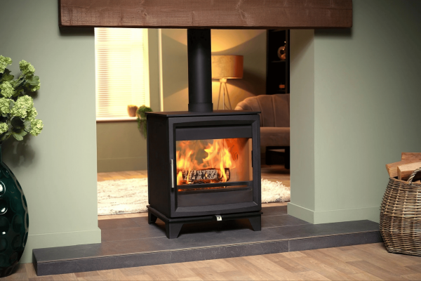 Charlton & Jenrick Fireline Woodtec 8 kW doorkijk haard Charlton & Jenrick Fireline Woodtec 8 kW doorkijk haard